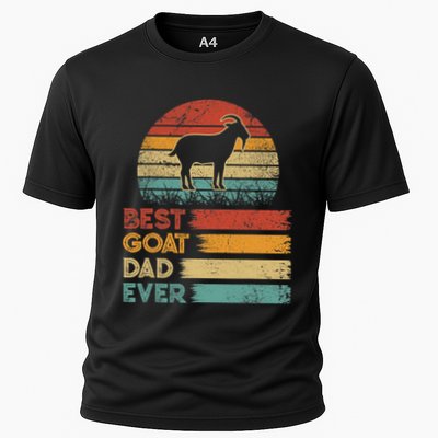 Retro Vintage Best Goat Dad Ever Shirts Animals Lover Performance Shirt