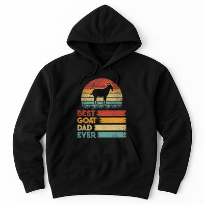 Retro Vintage Best Goat Dad Ever Shirts Animals Lover Hoodie