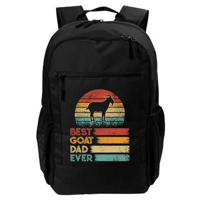 Retro Vintage Best Goat Dad Ever Shirts Animals Lover Backpack