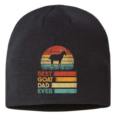 Retro Vintage Best Goat Dad Ever Shirts Animals Lover Sustainable Beanie
