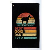 Retro Vintage Best Goat Dad Ever Shirts Animals Lover Golf Towel