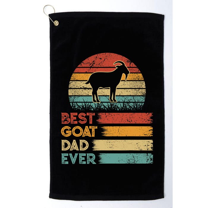 Retro Vintage Best Goat Dad Ever Shirts Animals Lover Golf Towel