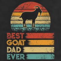 Retro Vintage Best Goat Dad Ever Shirts Animals Lover Golf Towel