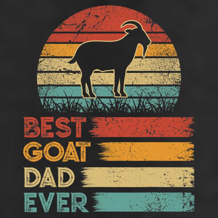 Retro Vintage Best Goat Dad Ever Shirts Animals Lover Golf Towel