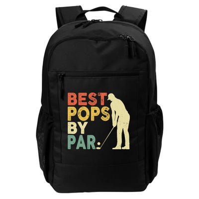 Retro Vintage Best Pops By Par Golf Father's Day For Grandpa Backpack