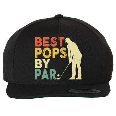 Retro Vintage Best Pops By Par Golf Father's Day For Grandpa Wool Snapback Cap