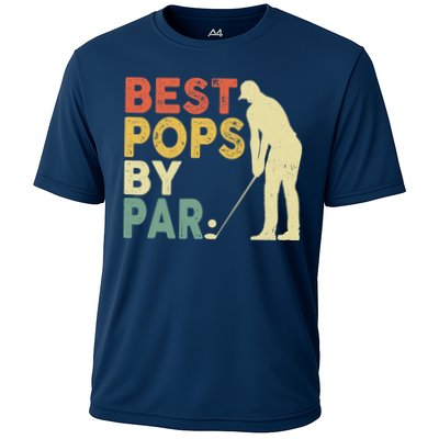 Retro Vintage Best Pops By Par Golf Father's Day For Grandpa Performance Shirt