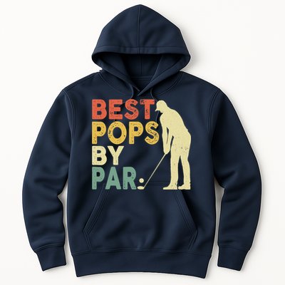 Retro Vintage Best Pops By Par Golf Father's Day For Grandpa Hoodie