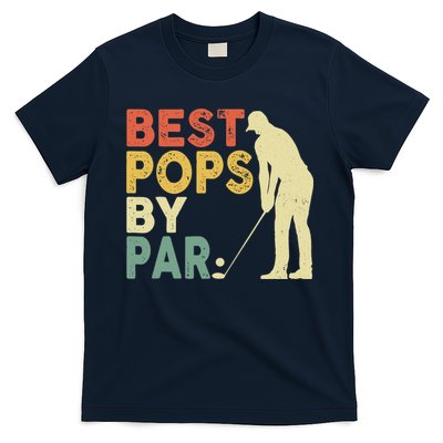 Retro Vintage Best Pops By Par Golf Father's Day For Grandpa T-Shirt