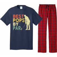 Retro Vintage Best Pops By Par Golf Father's Day For Grandpa Pajama Set