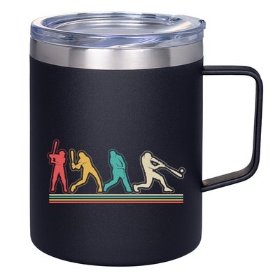 Retro Vintage Baseball Sports Fan 12oz Stainless Steel Coffee Mug
