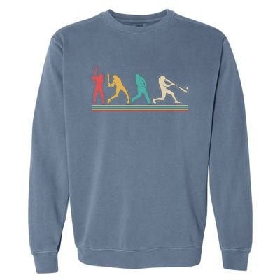 Retro Vintage Baseball Sports Fan Garment-Dyed Sweatshirt