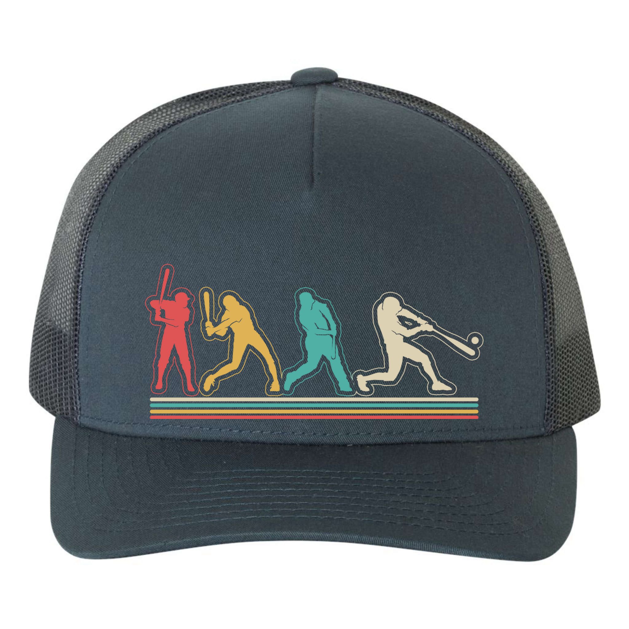 Retro Vintage Baseball Sports Fan Yupoong Adult 5-Panel Trucker Hat