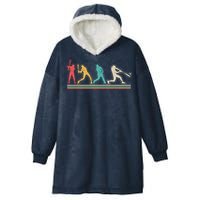 Retro Vintage Baseball Sports Fan Hooded Wearable Blanket