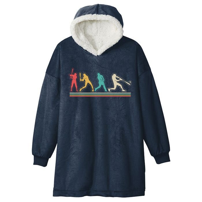 Retro Vintage Baseball Sports Fan Hooded Wearable Blanket