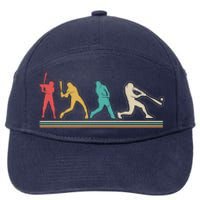 Retro Vintage Baseball Sports Fan 7-Panel Snapback Hat