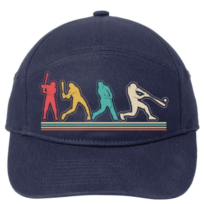 Retro Vintage Baseball Sports Fan 7-Panel Snapback Hat