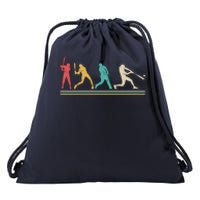 Retro Vintage Baseball Sports Fan Drawstring Bag