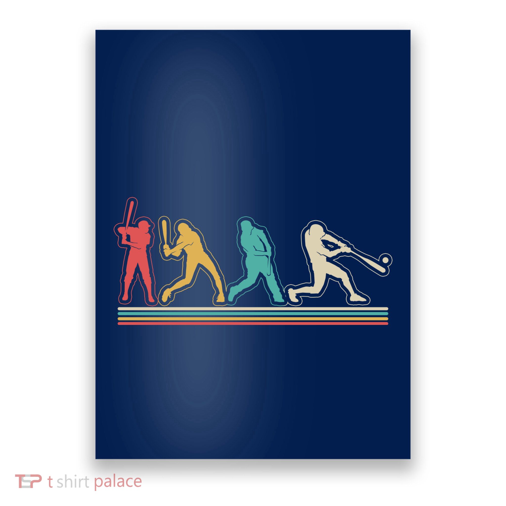 Retro Vintage Baseball Sports Fan Poster