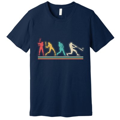 Retro Vintage Baseball Sports Fan Premium T-Shirt