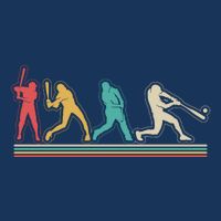 Retro Vintage Baseball Sports Fan Tie-Dye T-Shirt