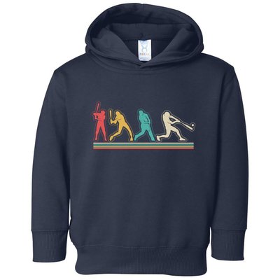 Retro Vintage Baseball Sports Fan Toddler Hoodie