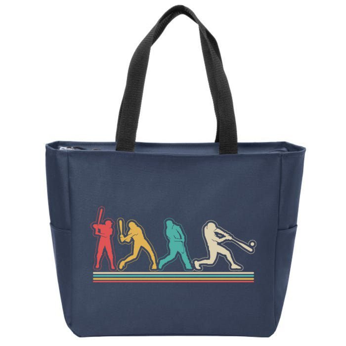 Retro Vintage Baseball Sports Fan Zip Tote Bag