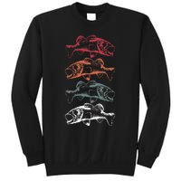 Retro Vintage Bass Fishing Fisherman Fathers Day Gift Sweatshirt