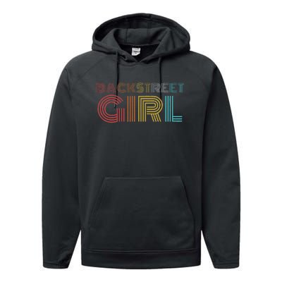 Retro Vintage Backstreet Girl Performance Fleece Hoodie