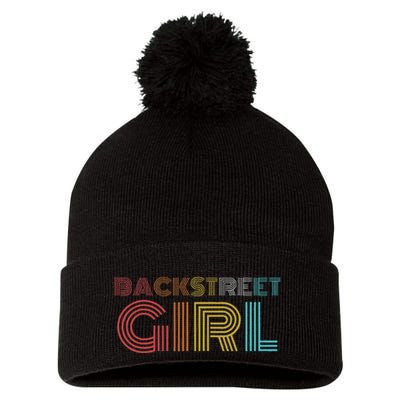 Retro Vintage Backstreet Girl Pom Pom 12in Knit Beanie