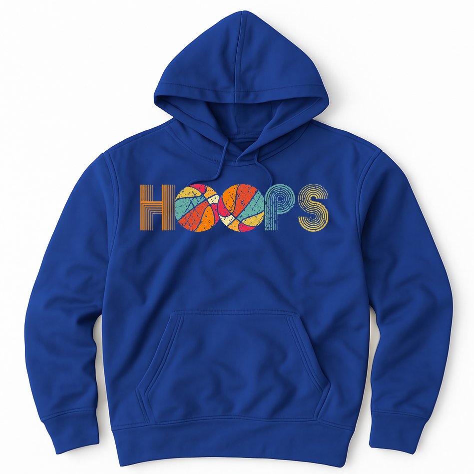 Retro Vintage Basketball Hoops Hoodie
