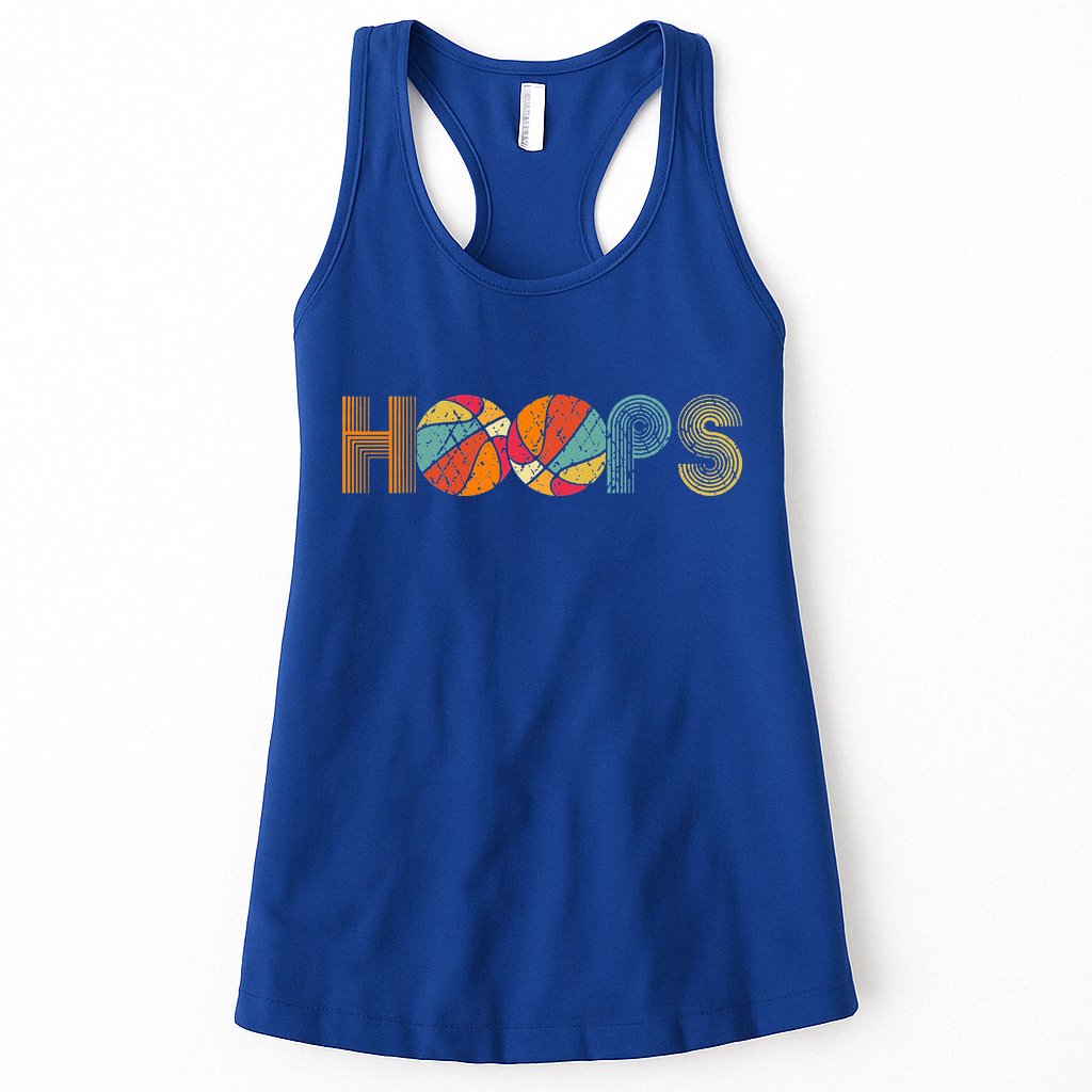 Retro Vintage Basketball Hoops Womens Tank Top