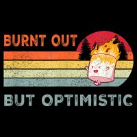 Retro Vintage Burnt Out But Optimistic Funny Saying Wool Snapback Cap