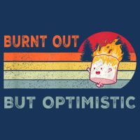 Retro Vintage Burnt Out But Optimistic Funny Saying Baby Bodysuit
