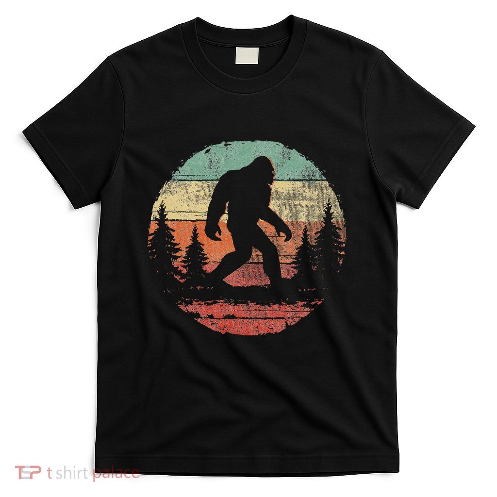 Retro Vintage Bigfoot Hide And Seek T-Shirt