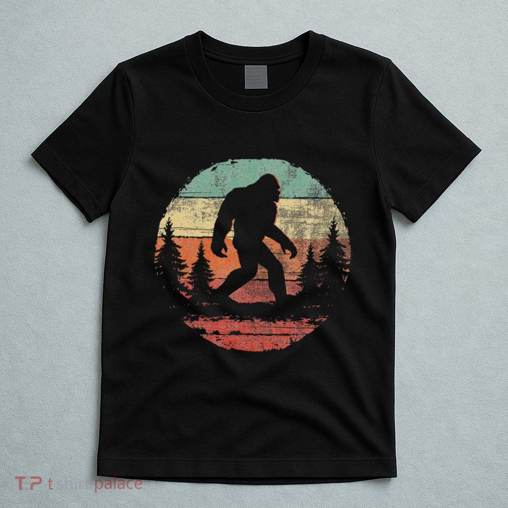 Retro Vintage Bigfoot Hide And Seek T-Shirt