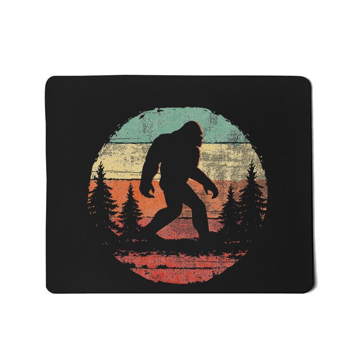 Retro Vintage Bigfoot Hide And Seek Mousepad