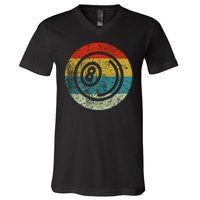 Retro Vintage Billiards V-Neck T-Shirt