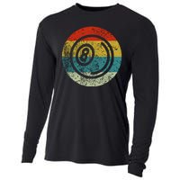 Retro Vintage Billiards Cooling Performance Long Sleeve Crew