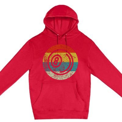 Retro Vintage Billiards Premium Pullover Hoodie