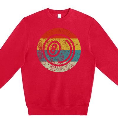 Retro Vintage Billiards Premium Crewneck Sweatshirt