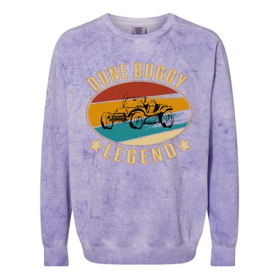 Retro Vintage Beach Car Dune Buggy Legend Colorblast Crewneck Sweatshirt