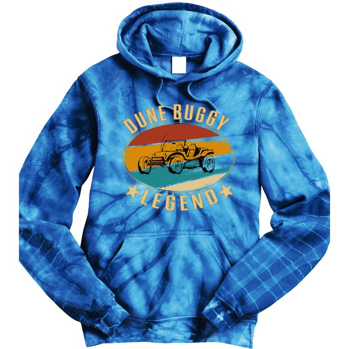 Retro Vintage Beach Car Dune Buggy Legend Tie Dye Hoodie