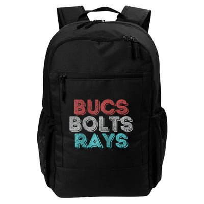 Retro Vintage Bucs Bolts Rays Raglan Baseball Daily Commute Backpack