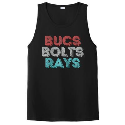 Retro Vintage Bucs Bolts Rays Raglan Baseball PosiCharge Competitor Tank