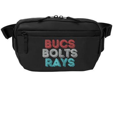 Retro Vintage Bucs Bolts Rays Raglan Baseball Crossbody Pack