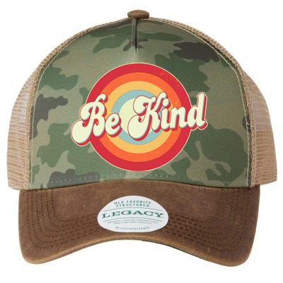 Retro Vintage Be Kind Legacy Tie Dye Trucker Hat