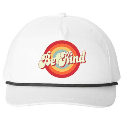 Retro Vintage Be Kind Snapback Five-Panel Rope Hat