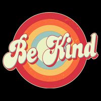 Retro Vintage Be Kind 16 in Basic Backpack