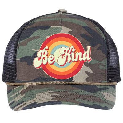 Retro Vintage Be Kind Retro Rope Trucker Hat Cap